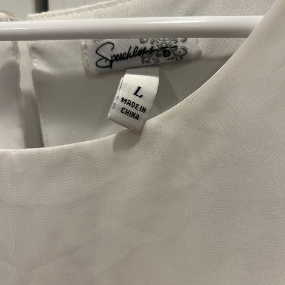 Speechless Black & White Chevron Dress Juniors Large - Picture 3 of 12